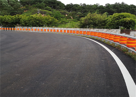 EVA Material Highway Protection Rotating Guardrail Yellow Orange Red Color