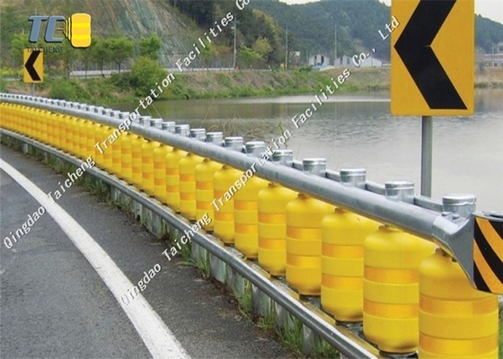 Traffic Protection EVA Safety Rolling Guardrail Barrier For Bridge
