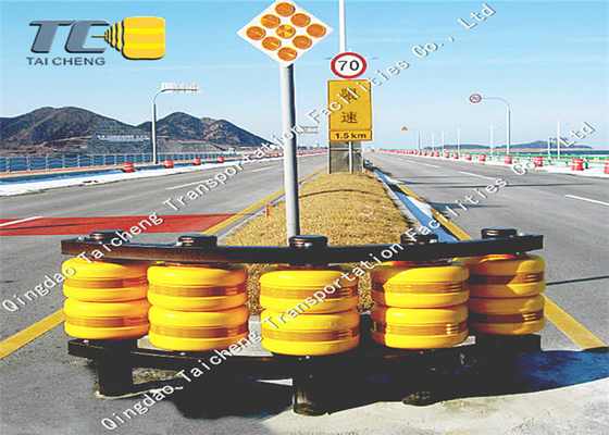 traffic plastic pliable barrier spiral staircase rotating anticollision highway guardrail