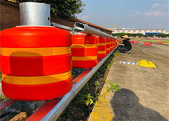 EVA material road rotating anti-collision bucket with reflective strip
