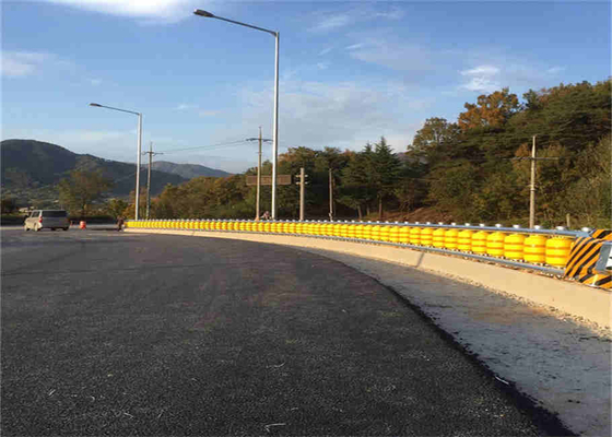 Traffic Safety Rotary Crash Barrier Rolling Barrier Guardrail For Highway