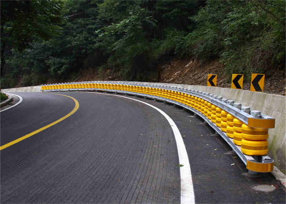 Highway Safety Driving EVA Roller Barrels Anti Corrosion Roller Barrier For Export