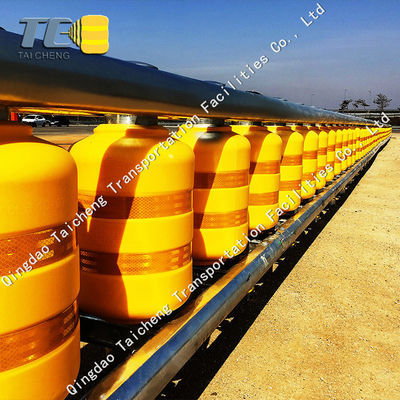 Safety Roadway Rolling Guardrail Barrier with EVA Q345 Material