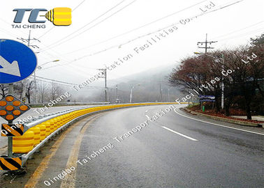 Light Reflecting Roller Road Barrier Stainless Steel Railing Guardrail
