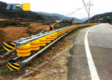 Road Safety Barrier Systems EVA Rolling Guardrail Diameter 245mm / 350 Mm