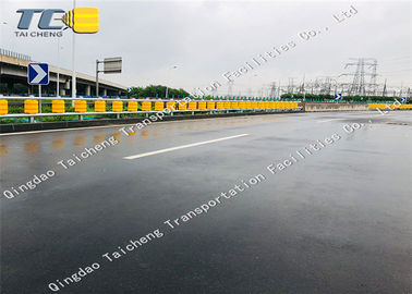 Highway Roller Safety Road Barriers Flame Plating Galvanized Surface Rustproof