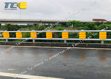EVA PU Roller Roadside Safety Barriers Anti Rusting For Passage Intersection
