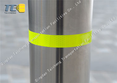Road Traffic Safety Fixed Post wear Resistant car park bollards 114mm Diameter