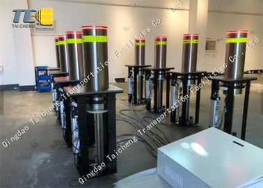 304SS 316SS Hydraulic Retractable Bollards Traffic Road Safety Automatic