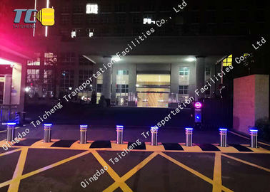 Traffic Road Safety Hydraulic Retractable Bollards Post Polished Brushed Surface