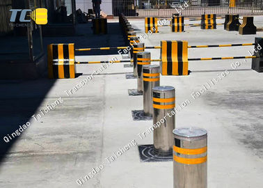 Remote Control Bollards Removable Parking Posts For Military Base / Prison