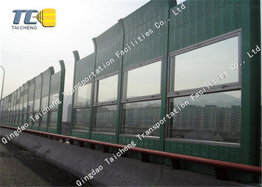 Perforated Highway Noise Barrier Waterproof , Railway Exterior Sound Barrier