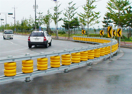 Hot Galvanized Steel Roller Crash Barrier Highway Protective