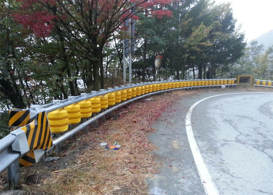 Buy Roadway Traffic Safety EVA Buckets Rolling Barrier Guardrail Anti Crash online manufacture