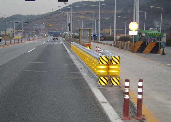 Buy Highway Safety Roller Traffic Drum Barrel Guardrail Anti Crash Barrier online manufacture