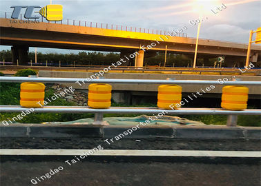 Buy Road Corners Highway Roller Barrier , Anti Corrosion Rolling Guard Barrier online manufacture