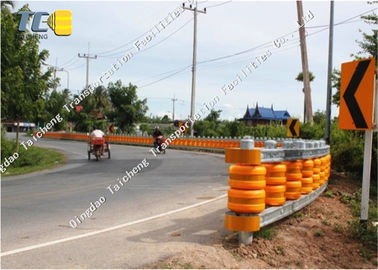 Buy PU Foam / EVA Rolling Guard Barrier Anti Collision With Light Reflecting online manufacture