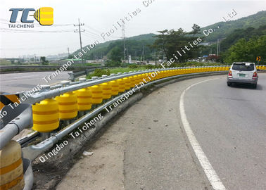 Buy EVA PU Polyurethane Rolling Crash Barrier , Expressway Steel Beam Guardrail online manufacture