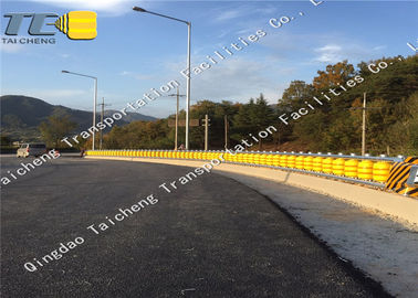 Buy Durable Yellow EVA Rolling Road Barrier Corrosion Resistance For Road Upgrade online manufacture