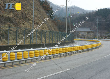 Buy ISO 9001 Pu Foam Foller Of Yellow Road Crash Barrier 350*500MM online manufacture
