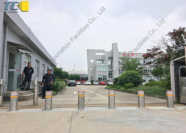 Good price Metal Traffic Electric Rising Bollards Remote Control High Security Sliver Color online