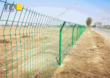 Buy Pvc Coated Welded Wire Fence High Speed Protection Net Corrosion Resistance online manufacture