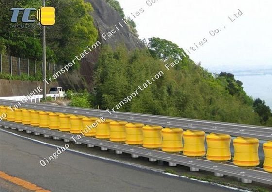 Buy Steel Rolling Guardrail Barrier 76mm Post Diameter 2.5mm Panel 1.2m Height online manufacture