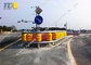Orange Yellow Anti Collision Road Rotating Guardrail For Dangerous Road Sections