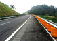 Orange Road Rotating Guardrail Anti Collision For Dangerous Road Sections