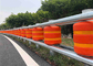 Q235 Hot Dipped Galvanized Steel Highway Roller Barrier For Traffic Safety