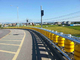 Yellow Red Highway Roller Barrier with Diameter 245/350 Mm EVA / PU / Polyurethane Material