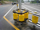 Yellow Red Highway Roller Barrier with Diameter 245/350 Mm EVA / PU / Polyurethane Material