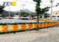 Korea ETI KSI Type Bend Safety Roller Barriers , Metal Beam Crash Barrier