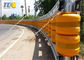 EVA PU Polyurethane Rolling Crash Barrier , Expressway Steel Beam Guardrail
