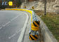 Road Traffic Safety Rolling Crash Barrier Abrasion Performance Easily Assembled