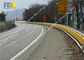 Removable Rolling Guardrail Barrier Anti Rust , Highway Roller Barrier