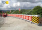Red Color Safety Roller Barrier System Tunnel Opening For Bucket / Accident Car