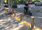 Metal Traffic Electric Rising Bollards Remote Control High Security Sliver Color