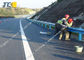 W Beam Metal Road Safety Barrier Roadside Guardrail For Curved Median Strip