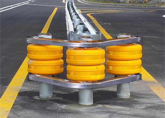 Good price Tunnel Entrances Highway Roller Barrier With Yellow Red online