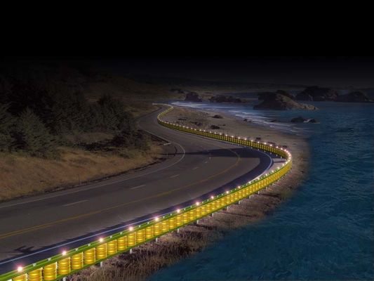 Good price EVA Roller Material Rolling Guardrail Barrier Designed Using Q235 Metal Material and strength Steel to Provide Safety online