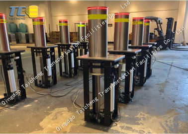 Good price Sliver Hydraulic Retractable Bollards Car Park Bollards Powder Coated Surface online