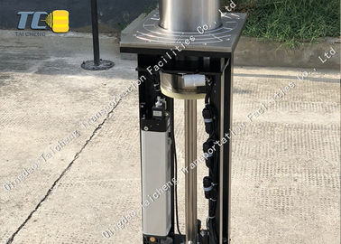 Good price Steel Hydraulic Bollard System Telescopic Security Post With Red LED Light online
