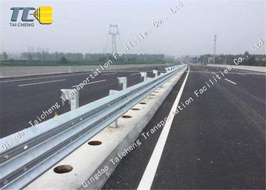 Good price Impact Resistance W Beam Crash Barrier , Wave Steel Traffic Guard Rails online