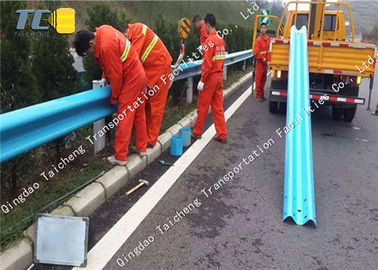 Good price Anti Corrosion SS W Beam Crash Barrier , Thrie Metal Beam Crash Barrier online