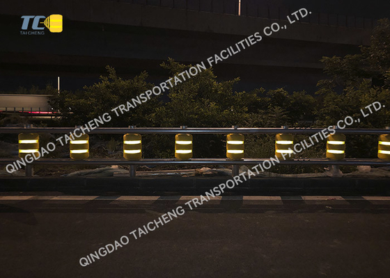 Good price Yellow Red Highway Roller Barrier Anti Corrosion EVA/PU with Multiple Beam Options online