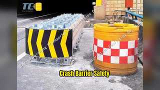 Crash Cushion Barrier For Road Safety