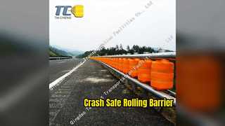 Road Safety Rolling Guardrail Barrier EVA