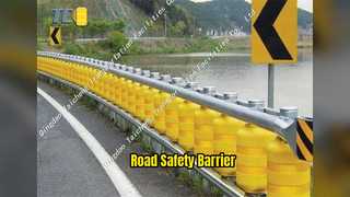 Durable Metal Beam Crash Barrier Weather Resistant