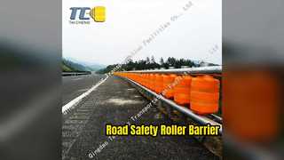 Road Safety Rolling Guardrail Barrier EVA